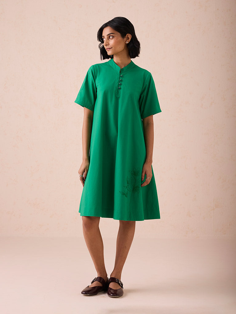 Bright Blessings Mandarin Collar Dress DRESSES SUI