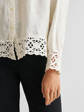 Load image into Gallery viewer, Button-Down Lace Shirt TOPS Reistor   
