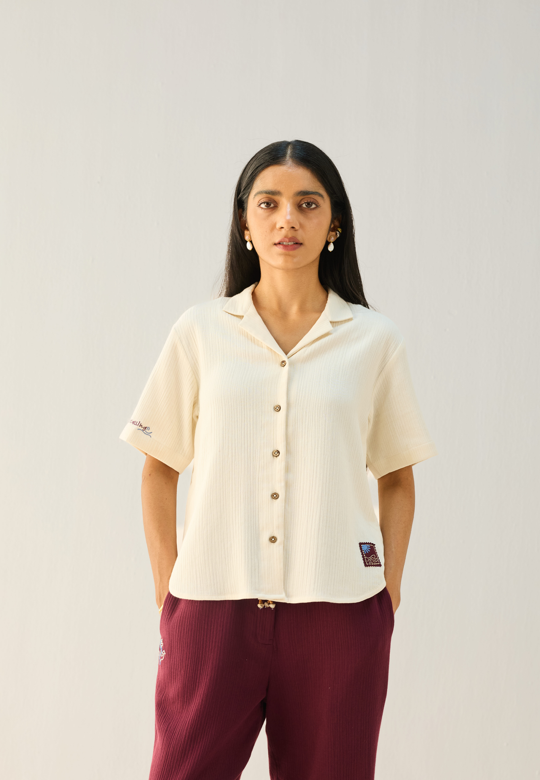 Call Of The Ocean Cotton Shirt TOPS SUI