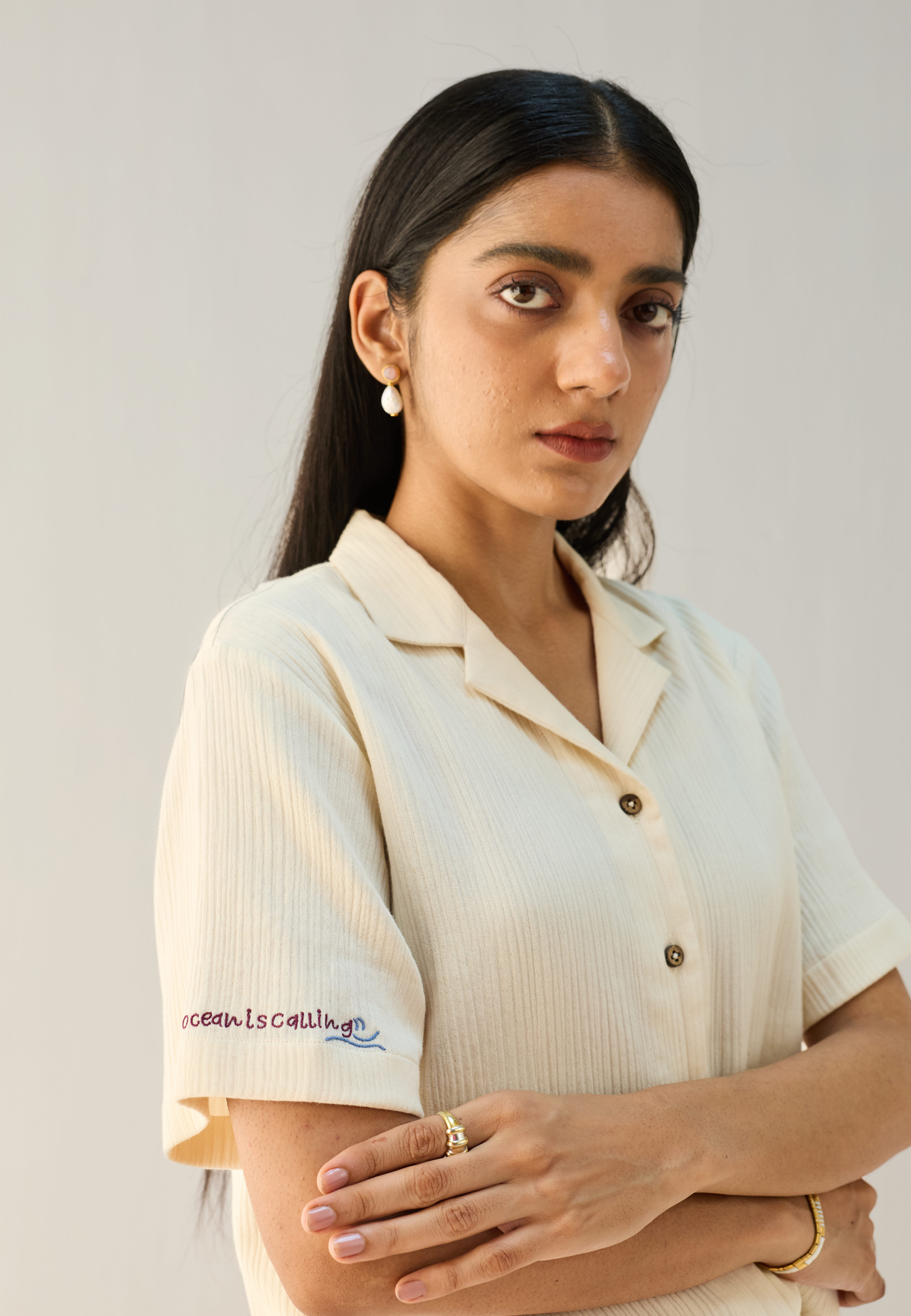 Call Of The Ocean Cotton Shirt TOPS SUI