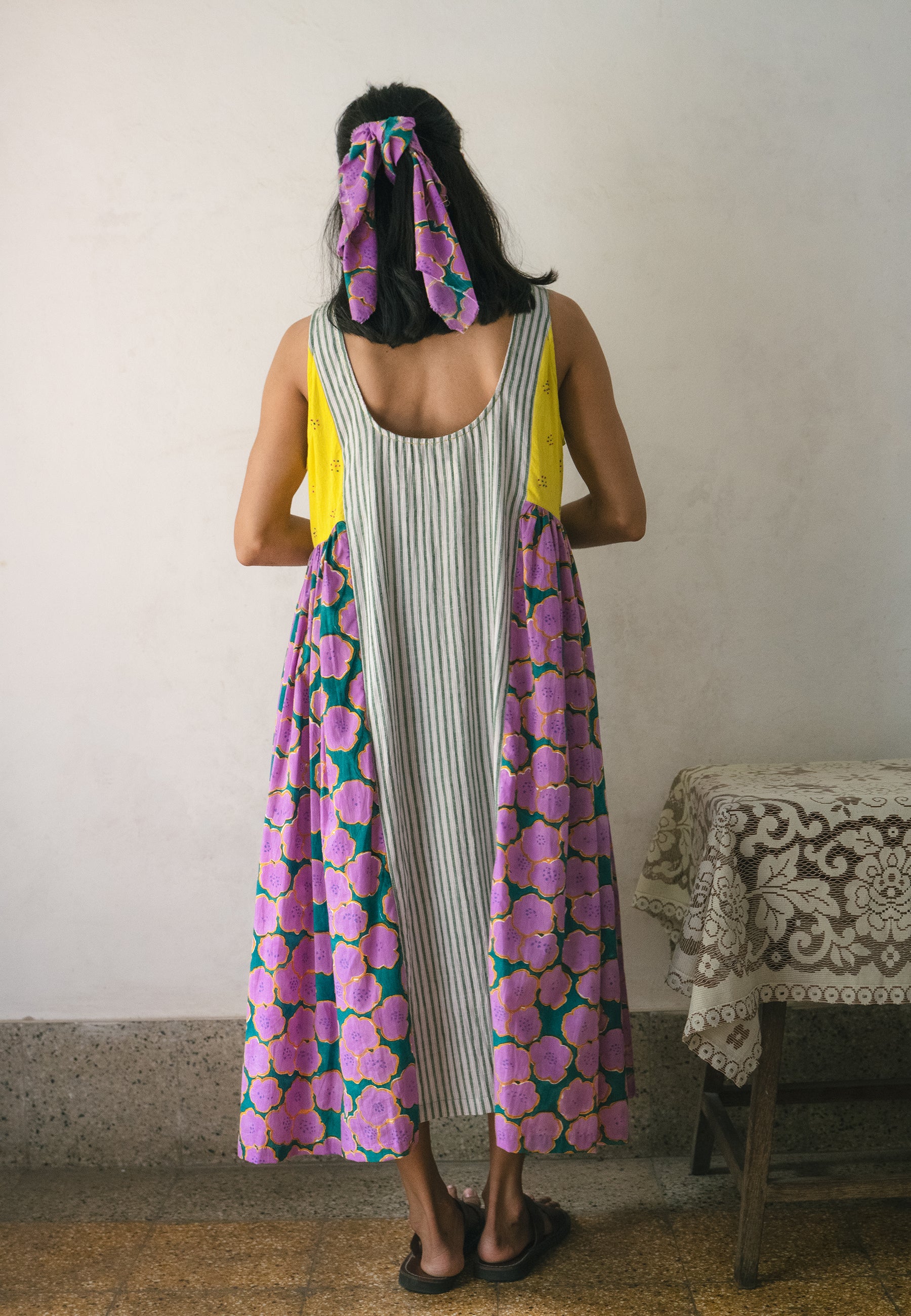 Blooming Patchwork Dress DRESSES IKKIVI