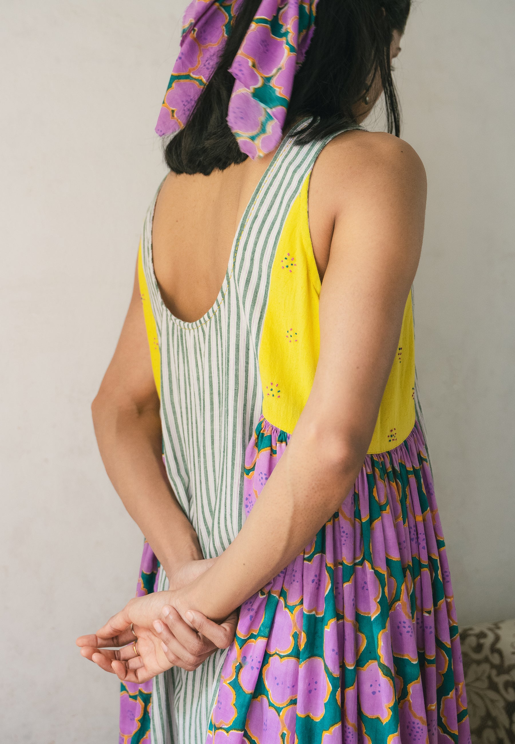 Blooming Patchwork Dress DRESSES IKKIVI