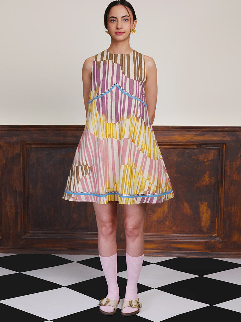 Verse 21 Mini Cotton Dress DRESSES IKKIVI