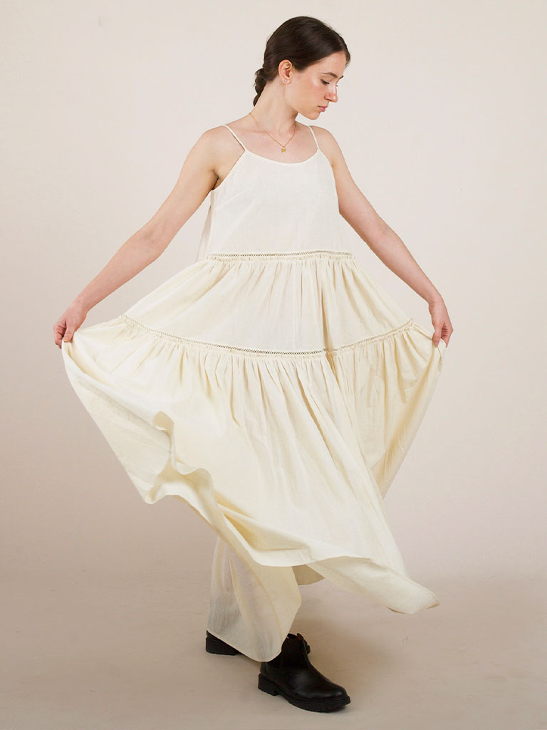 Cotton Flower Dress DRESSES IKKIVI   