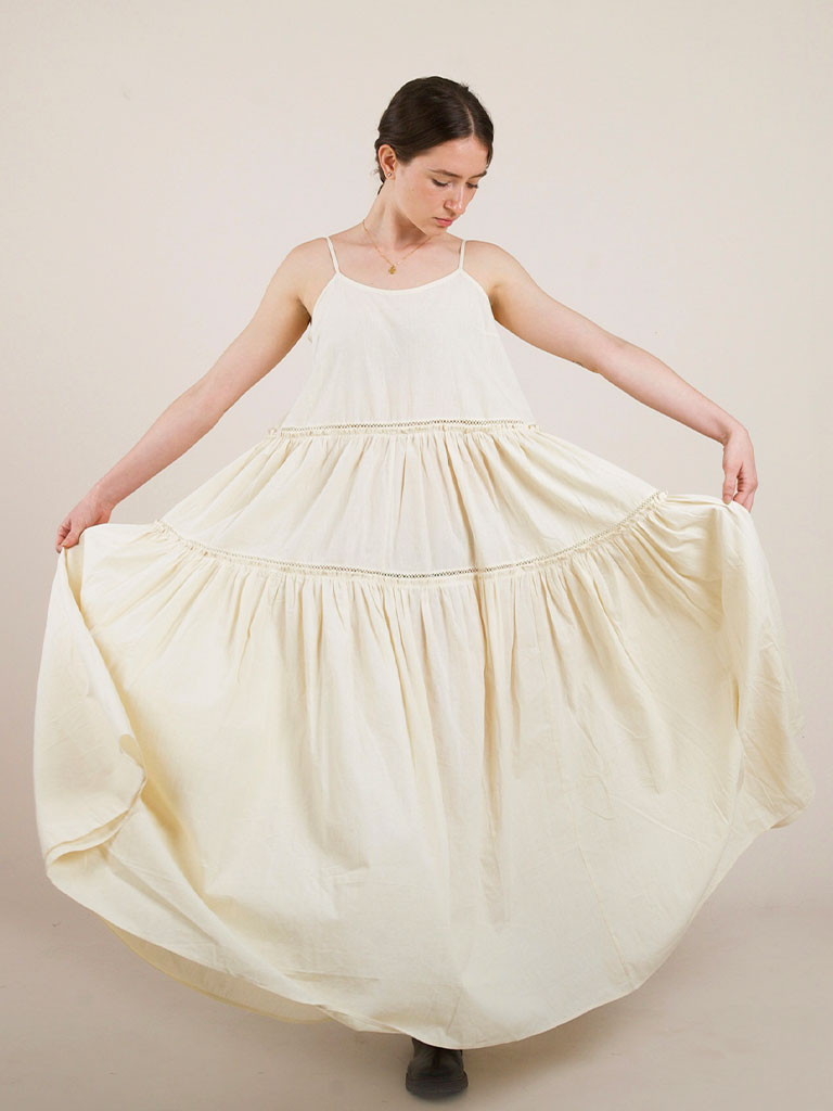 Cotton Flower Dress DRESSES IKKIVI   