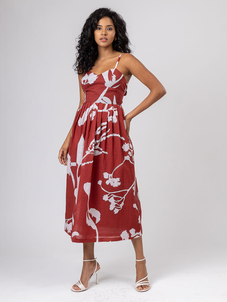 Mary Printed Dress DRESSES Doodlage   
