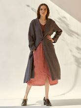 Load image into Gallery viewer, Trench Me Not Charcoal Coat JACKETS IKKIVI   

