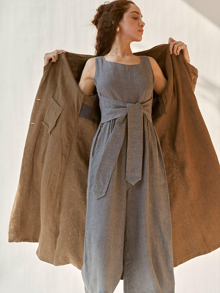 Trench Me Not Brown Coat JACKETS IKKIVI   