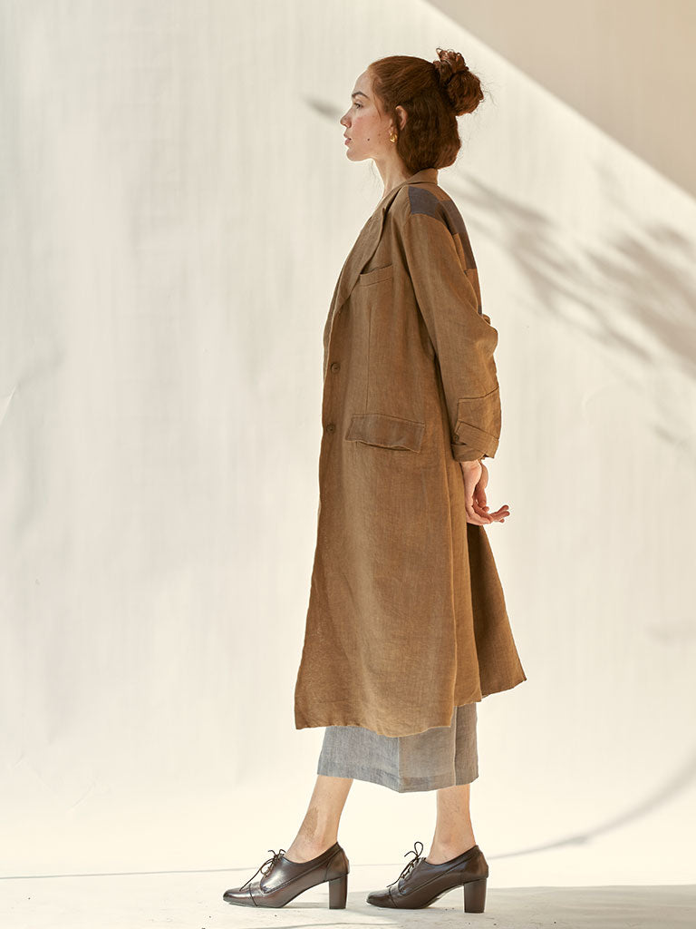 Trench Me Not Brown Coat JACKETS IKKIVI   