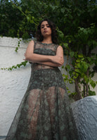 Siah Sheer Dress DRESSES IKKIVI