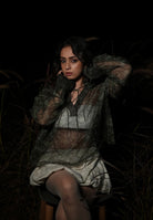 Koi Green Sheer Top TOPS IKKIVI