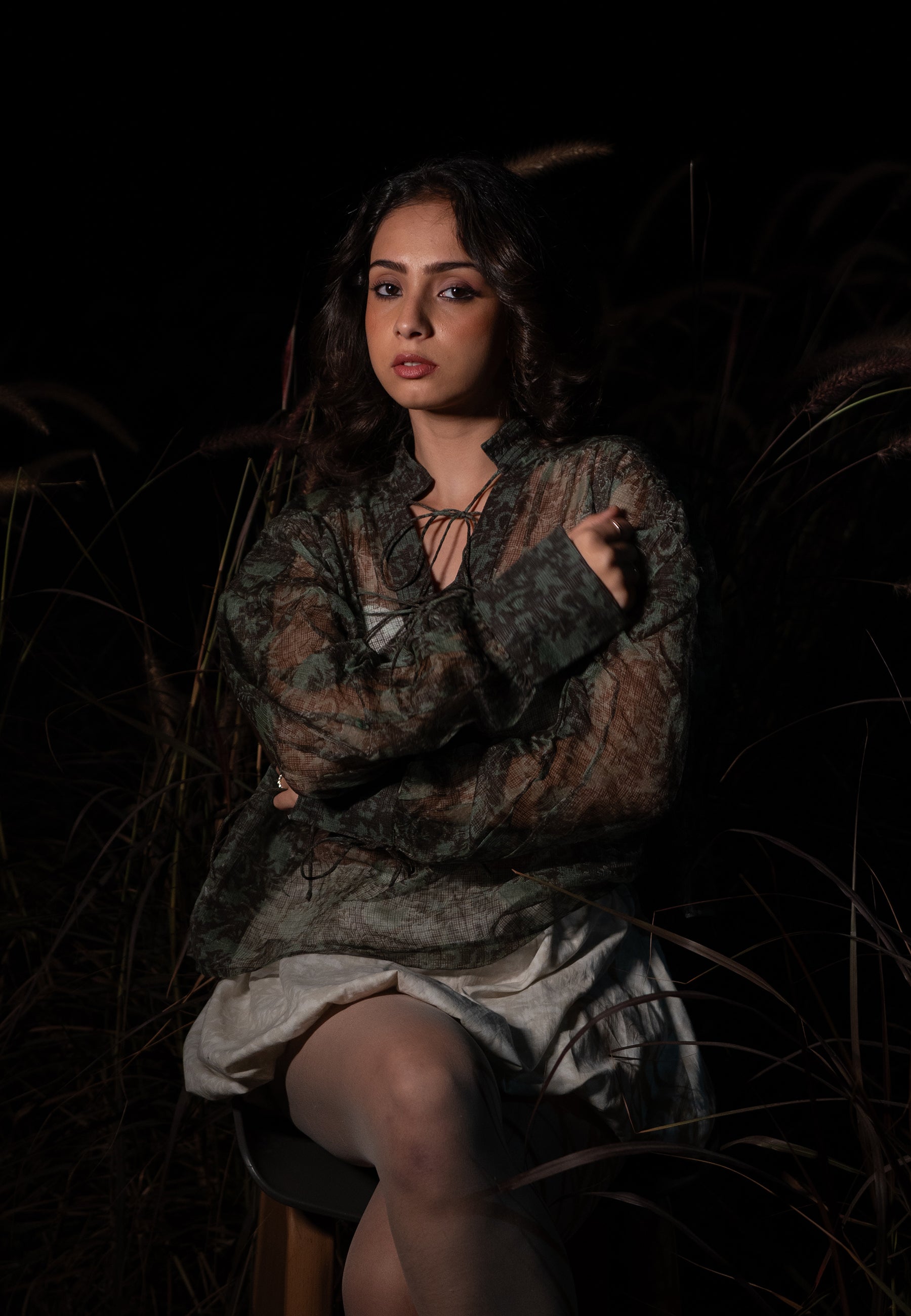 Koi Green Sheer Top TOPS IKKIVI