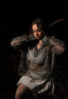 Koi Green Sheer Top TOPS IKKIVI