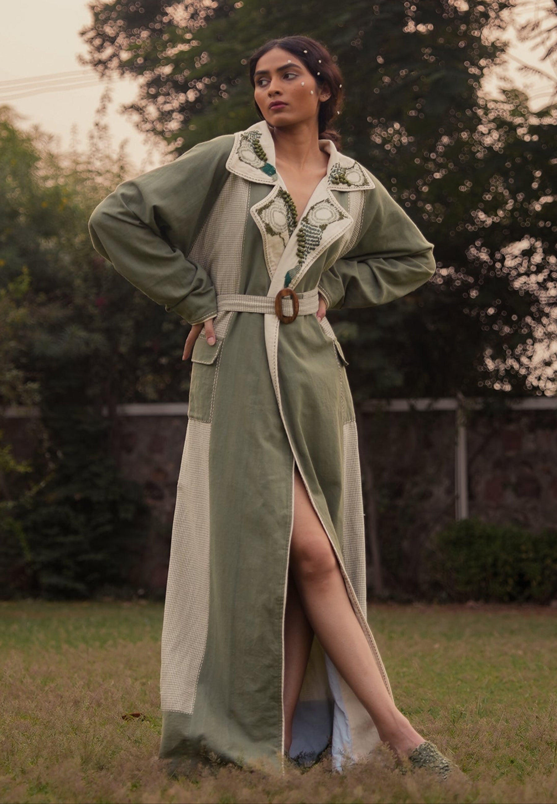 Meadows Unisex Colour Blocked Trench JACKETS IKKIVI