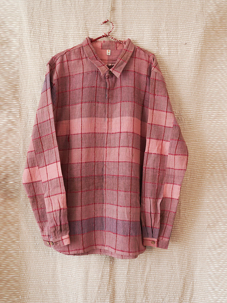 Pink Flush Upcycled Kala Cotton Shirt TOPS IRO IRO