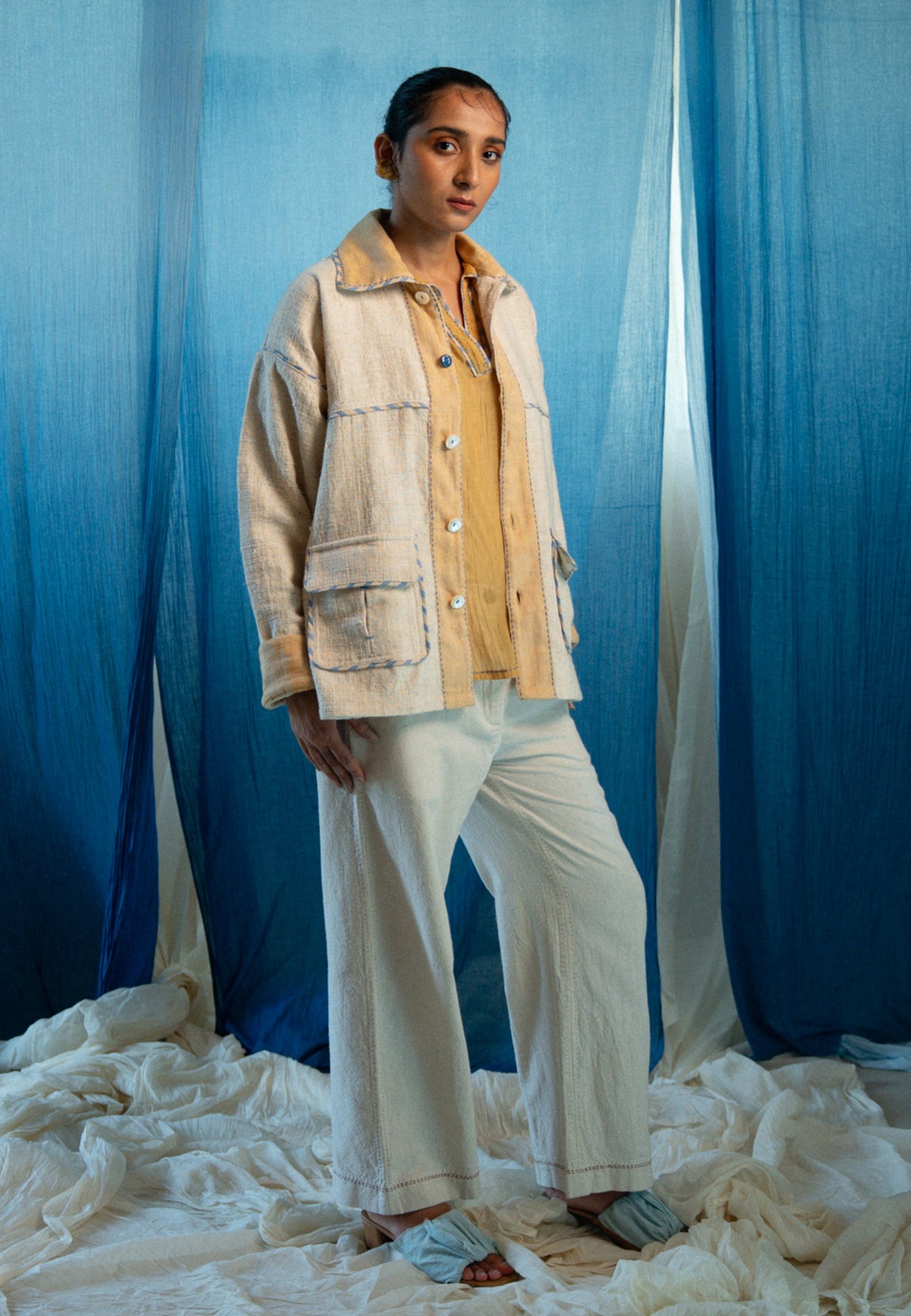 AY Unisex Oversized Shirt Jacket JACKETS IKKIVI