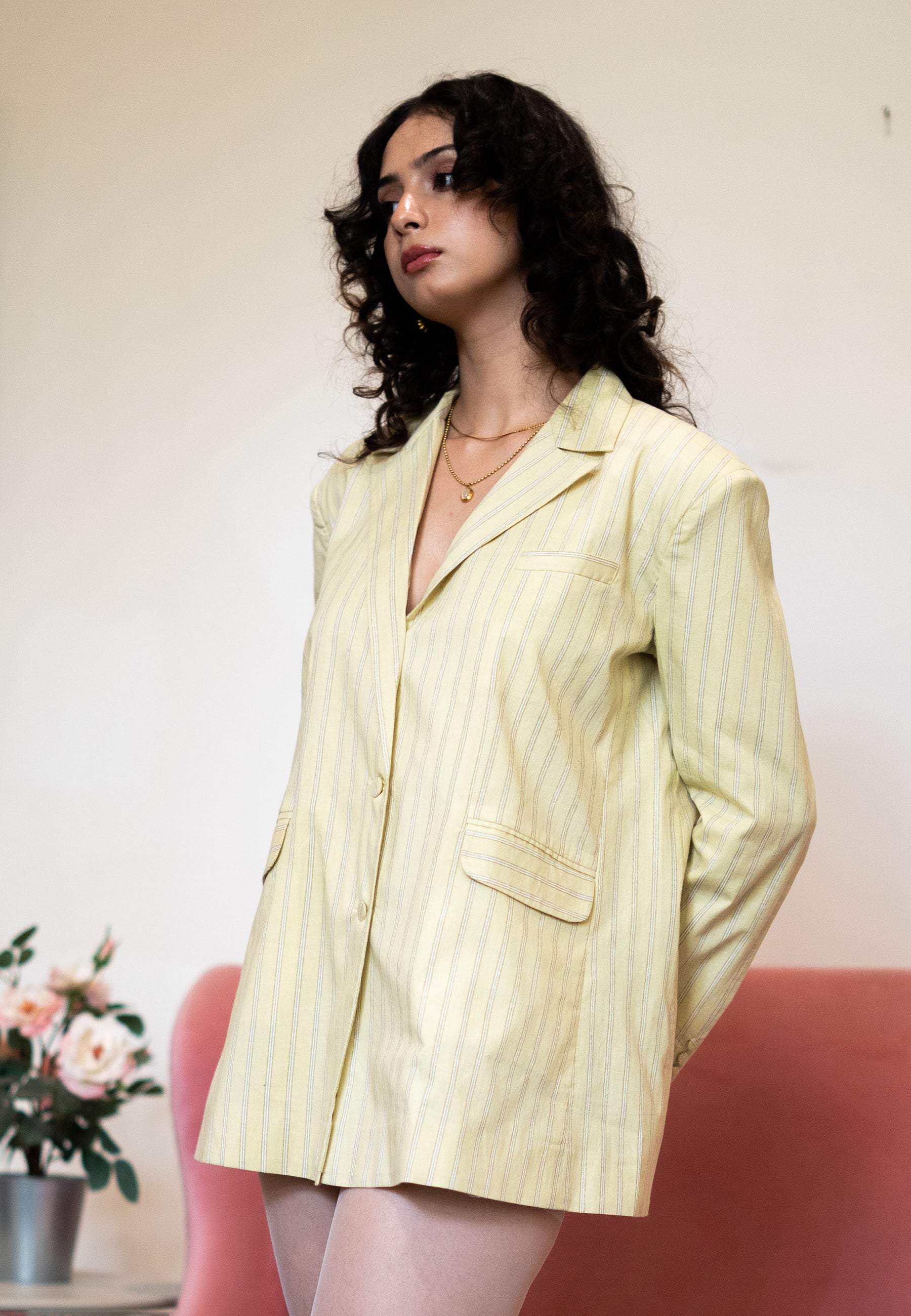 Tahlia Double-Buttoned Blazer JACKETS IKKIVI