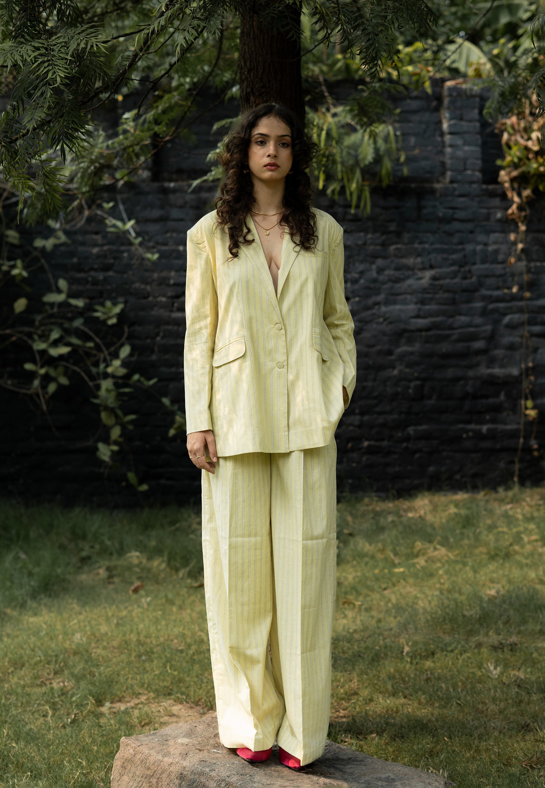 Tahlia Double-Buttoned Blazer JACKETS IKKIVI