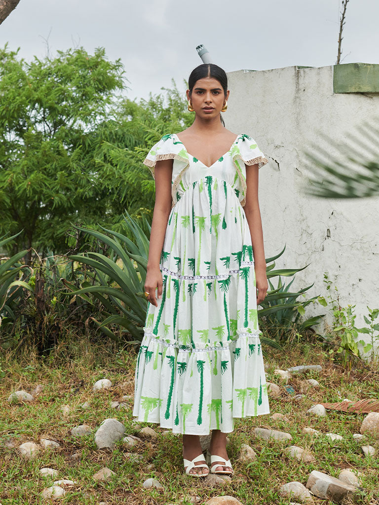 Coast Tier Dress DRESSES Khajoor   