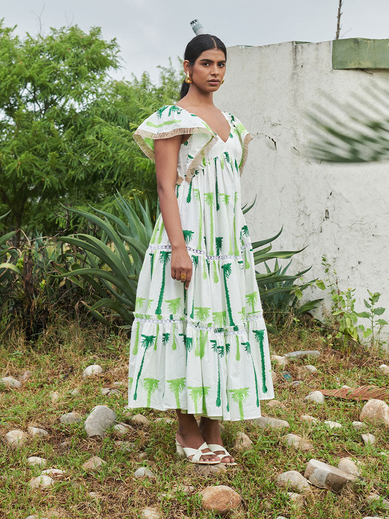 Coast Tier Dress DRESSES Khajoor   