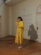 Madeleine Lemon Fleur Dress DRESSES Khajoor   
