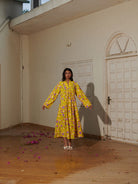 Madeleine Lemon Fleur Dress DRESSES Khajoor   