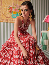 Load image into Gallery viewer, Rose Scarlet Skirt Co-ord Set SETS Khajoor
