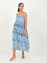 Load image into Gallery viewer, Indigo Splash Gather Dress DRESSES Rias Jaipur   
