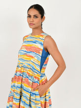 Load image into Gallery viewer, Multi Wave Gather Dress DRESSES Rias Jaipur   
