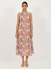 Load image into Gallery viewer, Scribble Side Cut Dress DRESSES Rias Jaipur   
