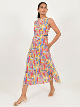 Load image into Gallery viewer, Scribble Side Cut Dress DRESSES Rias Jaipur   

