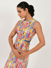 Load image into Gallery viewer, Scribble Side Cut Dress DRESSES Rias Jaipur   
