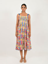 Load image into Gallery viewer, Scribble Multi Doll Linen Dress DRESSES Rias Jaipur   
