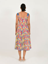 Load image into Gallery viewer, Scribble Multi Doll Linen Dress DRESSES Rias Jaipur   
