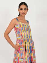 Load image into Gallery viewer, Scribble Multi Doll Linen Dress DRESSES Rias Jaipur   
