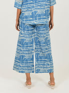 Indigo Splash Linen Pants BOTTOMS Rias Jaipur   
