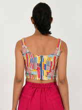 Load image into Gallery viewer, Scribble Linen Corset TOPS Rias Jaipur   
