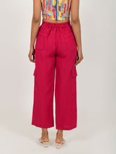 Load image into Gallery viewer, Viva Magenta Cargo Pants BOTTOMS Rias Jaipur   
