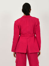Load image into Gallery viewer, Viva Magenta Linen Jacket JACKETS Rias Jaipur   
