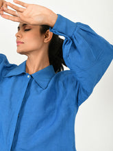 Load image into Gallery viewer, Classic Linen Bell Shirt TOPS Rias Jaipur   
