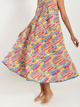 Load image into Gallery viewer, Scribble Handblock Dress DRESSES Rias Jaipur   
