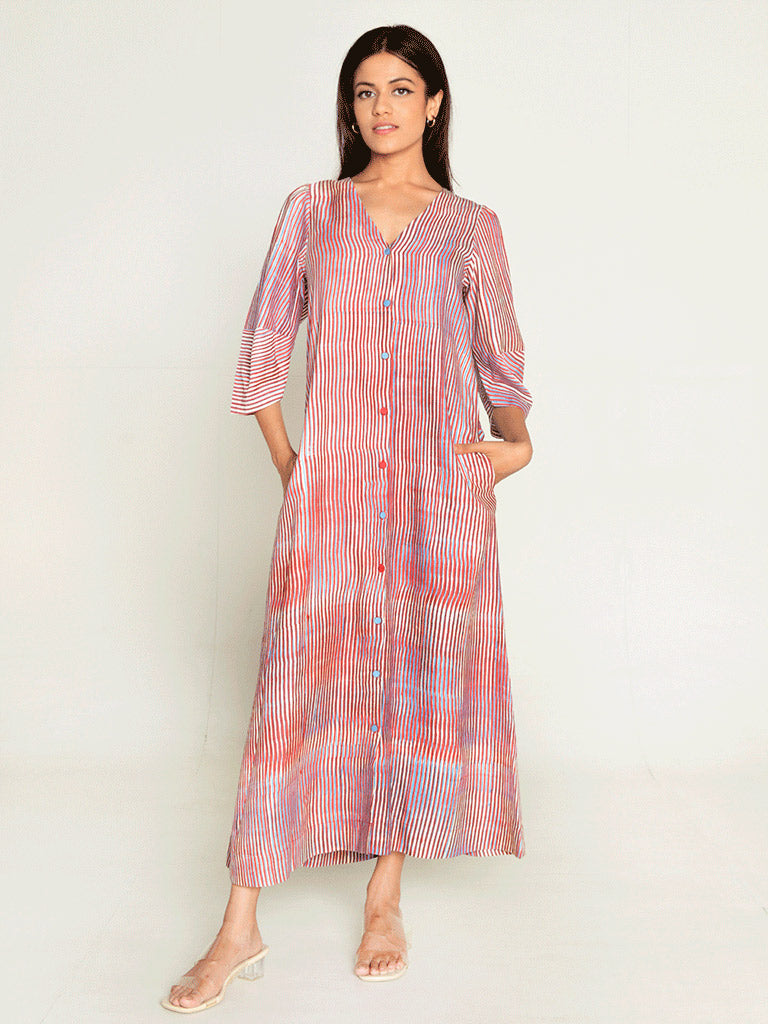 Plosky Cloud Shirt Dress DRESSES Rias Jaipur