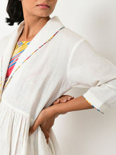 Load image into Gallery viewer, Off-White Linen Jacket JACKETS Rias Jaipur   
