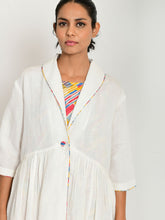 Load image into Gallery viewer, Off-White Linen Jacket JACKETS Rias Jaipur   
