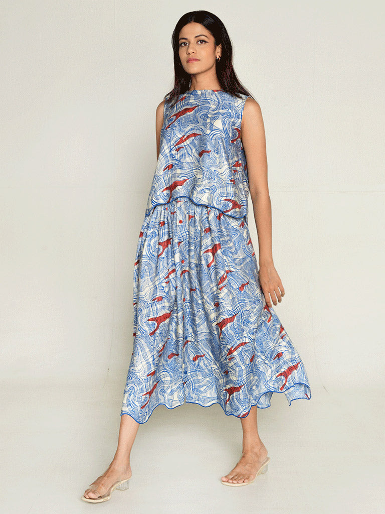 Ponzo Top & Skirt Co-ord Set SETS Rias Jaipur