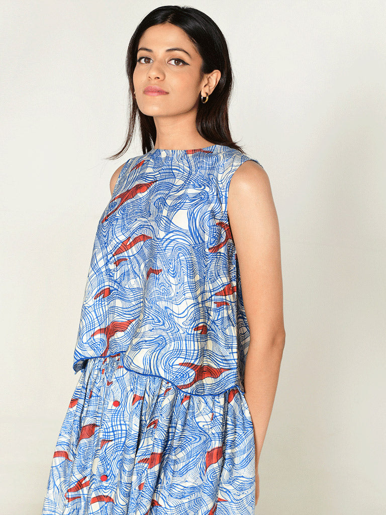 Ponzo Top & Skirt Co-ord Set SETS Rias Jaipur