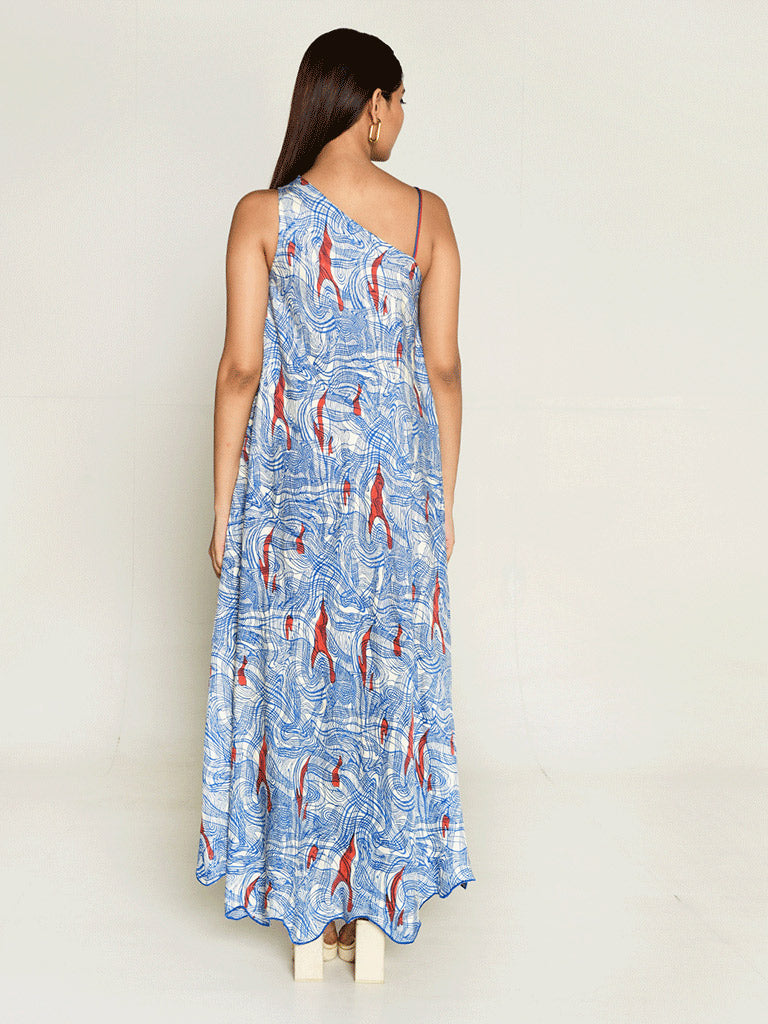 Ponzo One Shoulder Maxi DRESSES Rias Jaipur