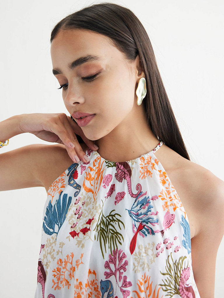 Deep Sea Halter Dress DRESSES SUI