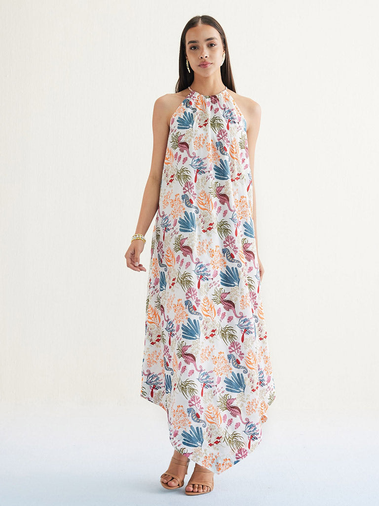 Deep Sea Halter Dress DRESSES SUI