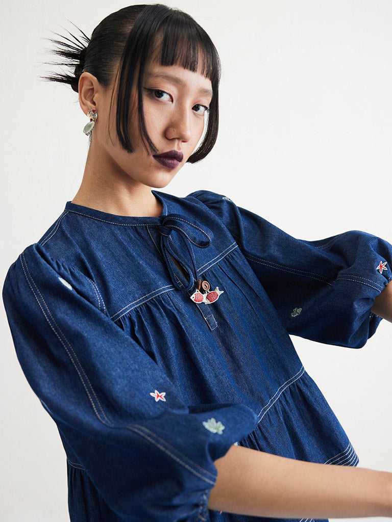 Deep Sea Peplum Top TOPS SUI